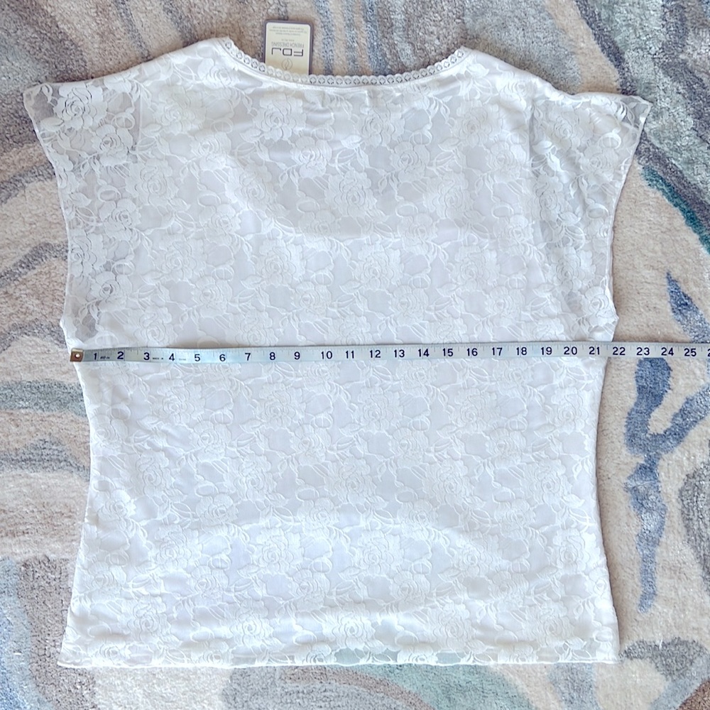 White Lace Blouse - Picture 5 of 12